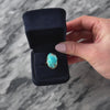 Vintage Large 14k Yellow Gold 17.8ct Turquoise Natural Modernist Ring - Video showing the piece