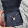 Vintage 14k White Gold Diamond Twisted Rosette Pendant - Video showing the piece