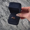 Vintage 10k Yellow Gold 3cttw Garnet Modernist Ring  - Video showing the piece