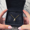 Vintage 14k Yellow Gold .51ct Onyx Diamond Shining Swoop Pendant - Video showing the piece