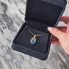 Vintage 14k Yellow Gold Opal Doublet Twisted Bail Pendant - Video showing the piece