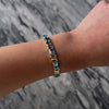 Vintage 14k Yellow Gold 20cttw Blue Topaz Emerald-Cut Link Bracelet - Video showing the piece