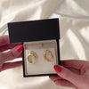 Vintage 14K Yellow Gold Trio Loop Earrings - Video showing the piece