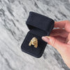 Vintage Heavy 14k Yellow Gold Blue Sapphire Fantastic Figural Spaniel Ring - Video showing the piece