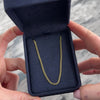 Vintage 14k Yellow Gold Lightweight Sleek Curb Chain Necklace - Video showing the piece