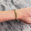 Vintage Italian 14k Yellow Gold Essential Geometric Mesh Link Bracelet - Video showing the piece