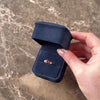 Vintage 14k Yellow Gold .63cttw Ruby Diamond Dynamic Trio Shoulder Ring - Video showing the piece