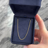 Vintage 1.7mm 14k Yellow Gold Everyday East-West Cable Chain - Video showing the piece