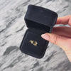 Vintage 14k Gold Sapphire .276cttw Diamond Modernist Architectural Ring - Video showing the piece