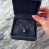 Vintage Small 14k Yellow Gold 1.46ct Pale Blue Sapphire Vibrant Oval Pendant - Video showing the piece