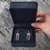 Vintage 14k White Gold .522cttw Diamond Elaborate Chandelier Dangle Earrings - Video showing the piece