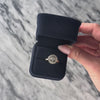 Vintage 14k Yellow & White Gold 1.165cttw Diamond Round Bezel Halo Ring - Video showing the piece