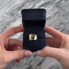 Vintage Heavy 14k Yellow Gold Gleaming Sculptural Ring - Video showing the piece