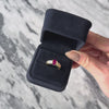 Vintage 10k Yellow Gold Ruby Diamond Pretty Heart Detail Ring - Video showing the piece