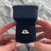 Vintage Substantial 18k Yellow Gold 3.69ct Prasiolite .75cttw Diamond Sculptural Cushion Cocktail Ring - Video showing the piece