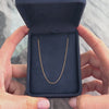 Estate 14k Rose Gold Delicate Cable Chain 1mm Chain - Video showing the piece
