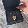 Antique 10k Rose Gold Old Mine Cut Diamond Wonderfully Engraved Locket Pendant - Video showing the piece