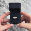 Vintage Substantial 14k Yellow & White Gold .54cttw Diamond Milgrain Band Ring - Video showing the piece