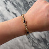 Vintage 14k Yellow Gold 5.71cttw Amethyst Bypass Cushion Station Bracelet - Video showing the piece