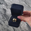 Vintage Wide 14k Yellow Gold Lovely Botanical Leaves Band Ring  - Video showing the piece