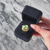 Vintage 14k Yellow Gold Jade Pearl Textured Foliate Ring - Video showing the piece