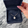 Vintage 14k White Gold Diamond Glittering Ruffled Cluster Pendant - Video showing the piece