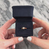 Antique 14k Rose Gold Old European Cut Diamond Superb Belcher-Set Solitaire Ring - Video showing the piece