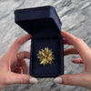 Vintage Tiffany & Co. German 14k Yellow Gold Geometric Pinwheel Brooch / Pin - Video showing the piece