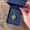 Vintage 14k Yellow Gold 6.46cttw Peridot Diamond Bold Sparkling Enhancer Pendant - Video showing the piece