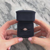 Vintage 14k Yellow Gold Ruby Diamond Bright Accented Flower Halo Ring - Video showing the piece