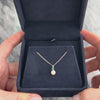 Vintage Small 14k White Gold Pearl Emerald Refined Duo Pendant - Video showing the piece