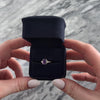 Vintage 14k Yellow Gold 1ct Amethyst Diamond Flashing Oval Ring - Video showing the piece
