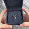 Vintage Lightweight 14k Yellow Gold Lucky Horseshoe Charm / Pendant - Video showing the piece