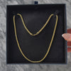 Vintage Italian 14k Yellow & White Gold Popcorn Chain Station Necklace - Video showing the piece