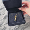 Vintage 8k Yellow Gold Diamond Articulated Clown Pendant - Video showing the piece