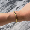 Vintage Italian 14k Yellow Gold Twisting Snake Chain Station Bracelet - Video showing the piece
