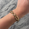 Vintage 14k Yellow Gold Fabulous Rectangular Link Bracelet - Video showing the piece