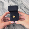 Vintage 14k Yellow Gold Ruby Tropical Brushed Flower Ring - Video showing the piece