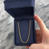 Vintage Italian 14k Yellow Gold Elegant Spiga Chain 23.5