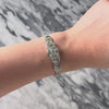 Antique Art Deco Platinum 3.04cttw Old Mine & Rose Cut Diamond Bracelet - Video showing the piece