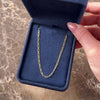 Vintage 18k Yellow Gold 2.2mm Twinkling Diamond Cut Figaro Chain - Video showing the piece
