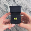 Vintage 14k Yellow Gold 5.03ct Peridot Diamond Swirling East-West Bezel Setting Ring - Video showing the piece
