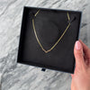 Vintage 14k Yellow Gold Ruby Diamond Woven Chain Chevron Necklace - Video showing the piece