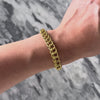 Vintage Italian 14k Yellow Gold Double Layer Chain Bracelet - Video showing the piece