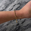 Vintage Italian 18k Yellow Gold Diamond Flexible Bracelet - Video showing the piece