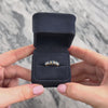 Vintage 14k Yellow Gold .89cttw Blue Sapphire Diamond Oval Ascending Step Line Ring - Video showing the piece