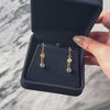 Vintage 14k Yellow Gold 1.2cttw Aquamarine Funky Spiral Loop Dangle Earrings - Video showing the piece