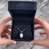 Vintage 14k White Gold Baroque Pearl Diamond Beautiful Swirl Pendant - Video showing the piece