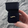 Vintage 14k Yellow Gold Diamond Twisted Cable Solitaire Ring - Video showing the piece