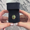 Vintage Large 14k Yellow Gold 8.78ct Spinach Jade Etched Buttercup Ring - Video showing the piece
